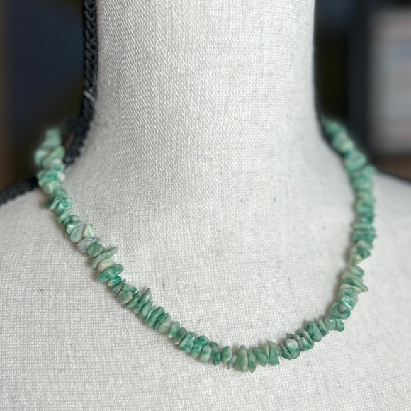 Retro Turquoise Tone Mini Nugget Necklace Source Unknown - Picture 2 of 7